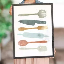 Colorful Utensils Framed Art Print