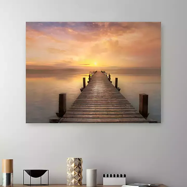 Comfort Bay Sunset Canvas Art Print, 48x36 in.
