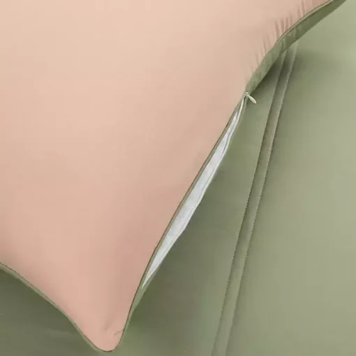 Coral & Sage Reversible 3-pc. Queen Comforter Set