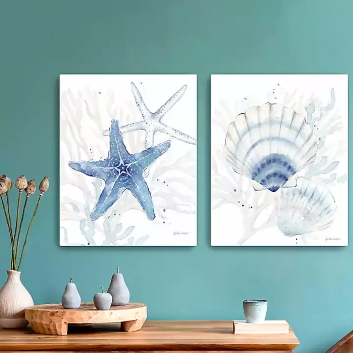 Cottage at the Cape Canvas Art Prints, Set of 2