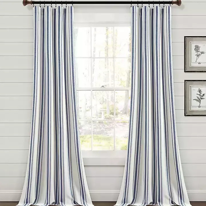 Cotton Candy Farmhouse Curtain Panel Set, 95 in.