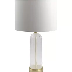 Crassula Clear Glass Table Lamp