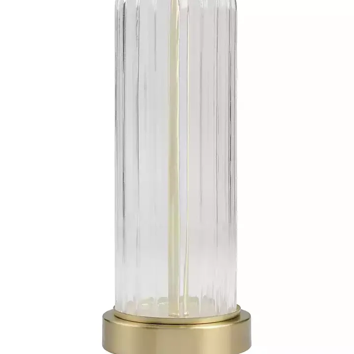 Crassula Clear Glass Table Lamp
