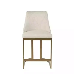 Cream and Gold Counter Stool