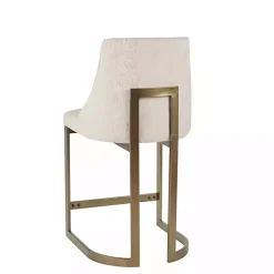 Cream and Gold Counter Stool