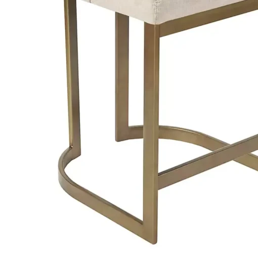 Cream and Gold Counter Stool