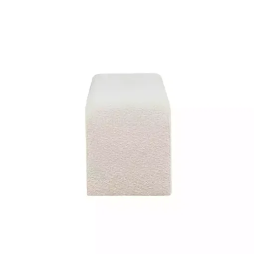 Cream Boucle Waterfall Bench