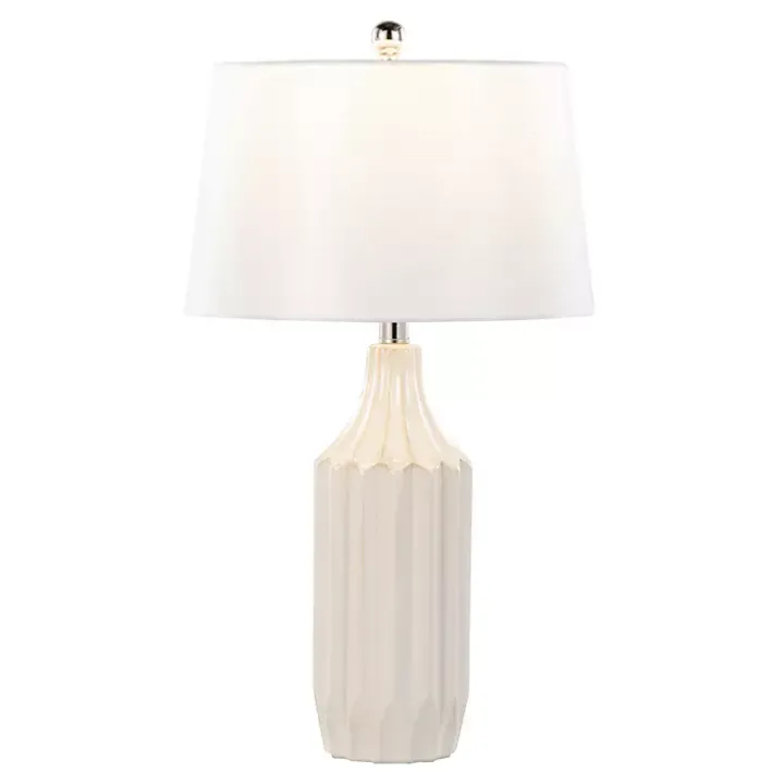 Cream Ceramic Sandra Table Lamp