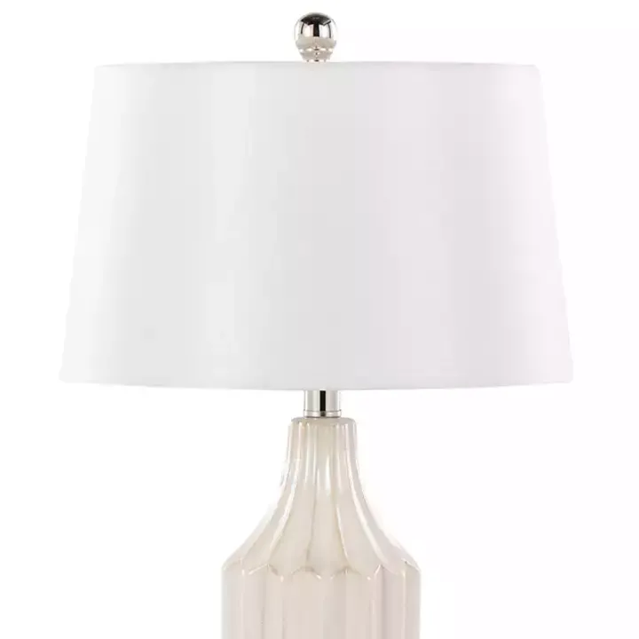Cream Ceramic Sandra Table Lamp