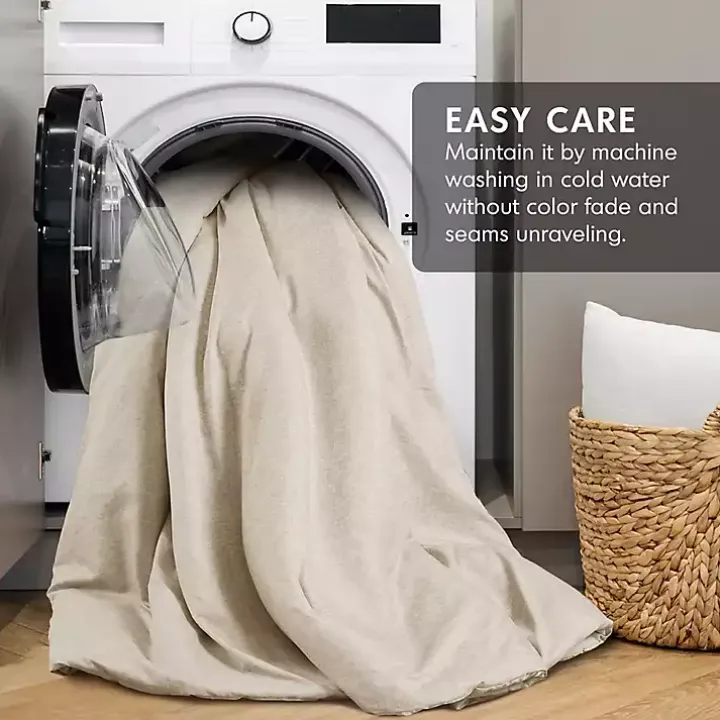 Cream Chambray 3-pc. Full/Queen Comforter Set