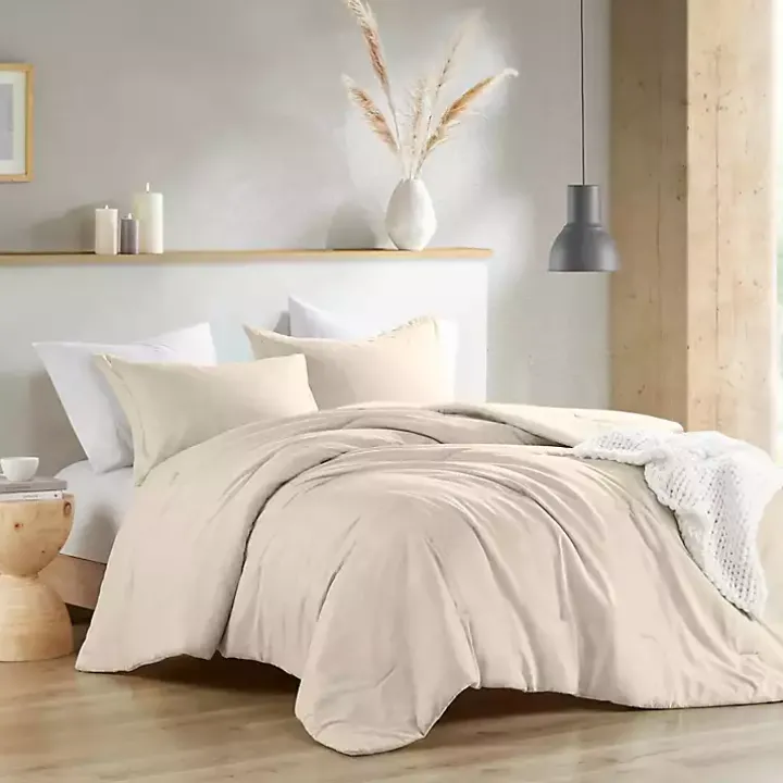 Cream Chambray 3-pc. King Comforter Set