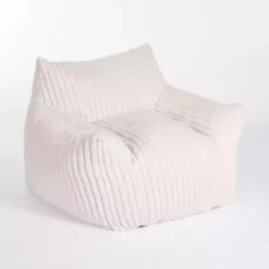 Cream Comfy Foam Lounge Chair