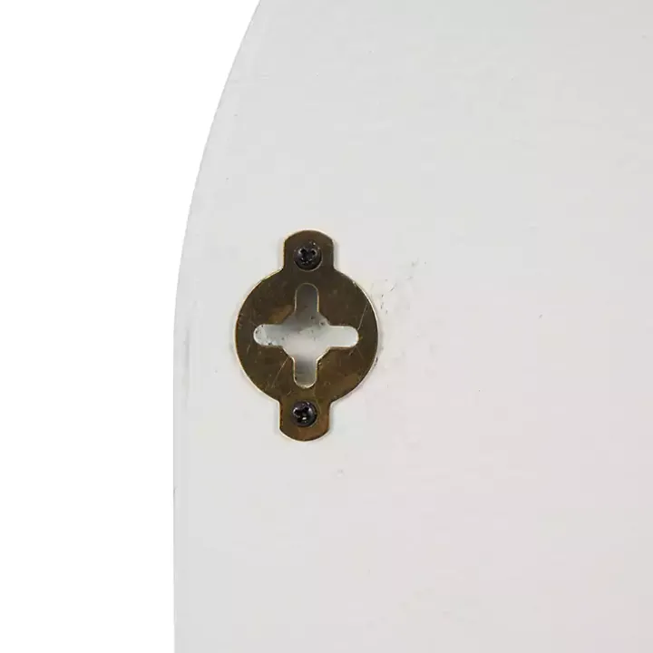 Cream Geometric Arch Wall Shelf