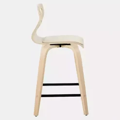 Cream Golia Swivel Counter Stools, Set of 2