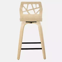 Cream Golia Swivel Counter Stools, Set of 2