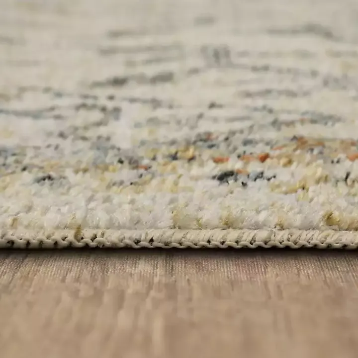 Cream Granary Floral Runner, 2x8