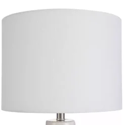 Cream Speckled Two Tone Table Lamp
