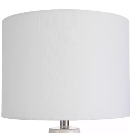 Cream Speckled Two Tone Table Lamp