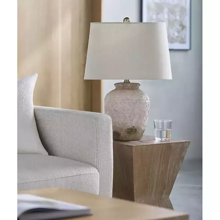 Cream Textured Ceramic Lia Table Lamp
