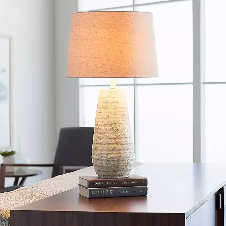 Cream Textured Maggie Table Lamp