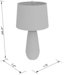 Cream Textured Maggie Table Lamp