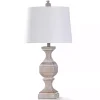 Cream Washed Stone Malta Table Lamp