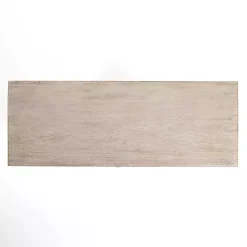 Cream Washed Wood Carved Door Cabinet