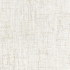 Cream Woven Upholstered Tufted Storage Ottoman