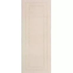 Creme Plush Reversible Cotton Bath Mat, 60 in.