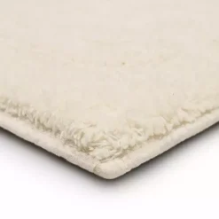 Creme Plush Reversible Cotton Bath Mat, 60 in.