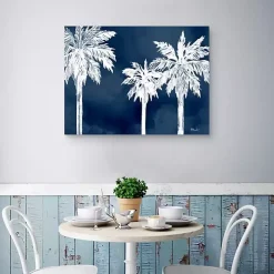 Cyano Palms Canvas Art Print, 40x30 in.