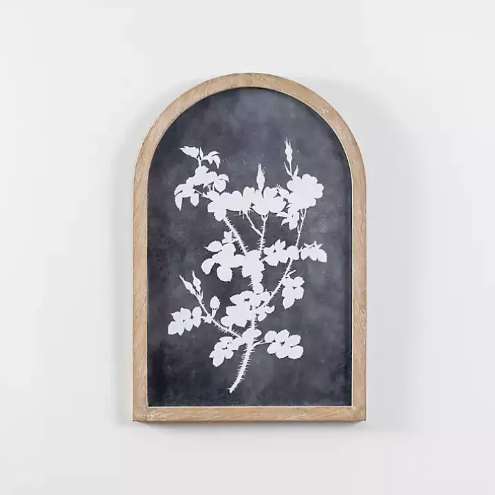 Dark Blue Botanicals Arch Framed Wall Art