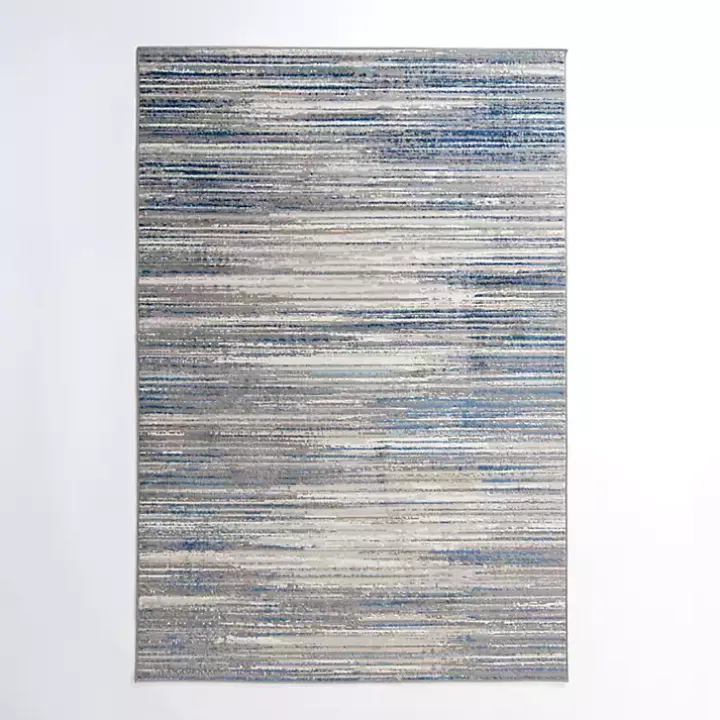 Dark Blue Claire Modern Area Rug, 5x8