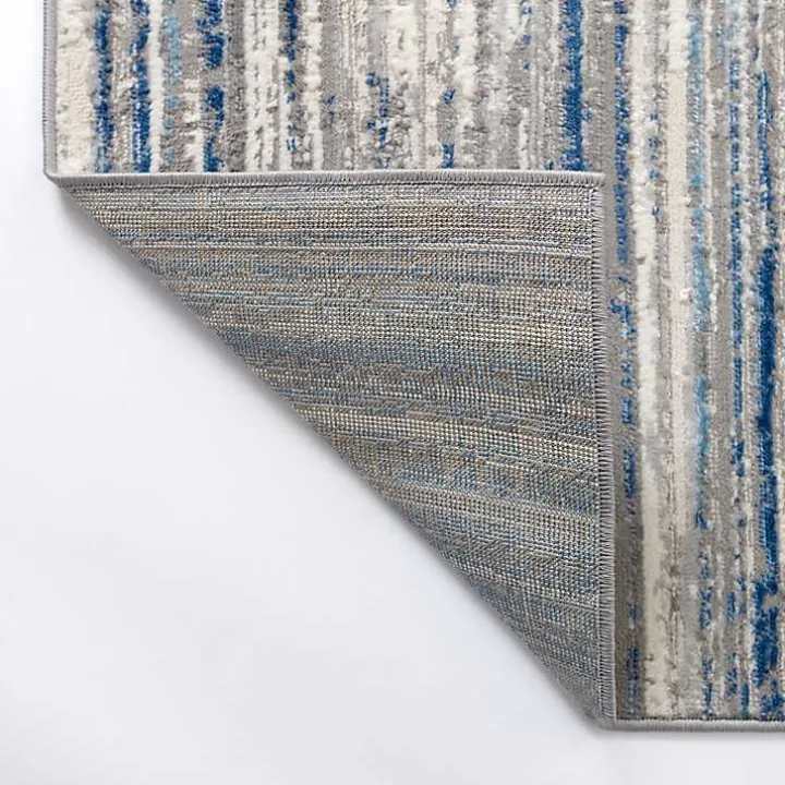 Dark Blue Claire Modern Area Rug, 5x8