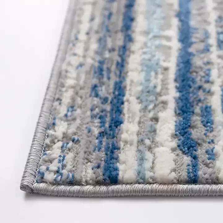 Dark Blue Claire Modern Area Rug, 5x8