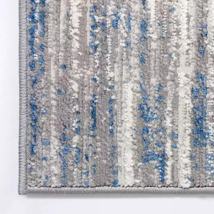 Dark Blue Claire Modern Runner, 2x8