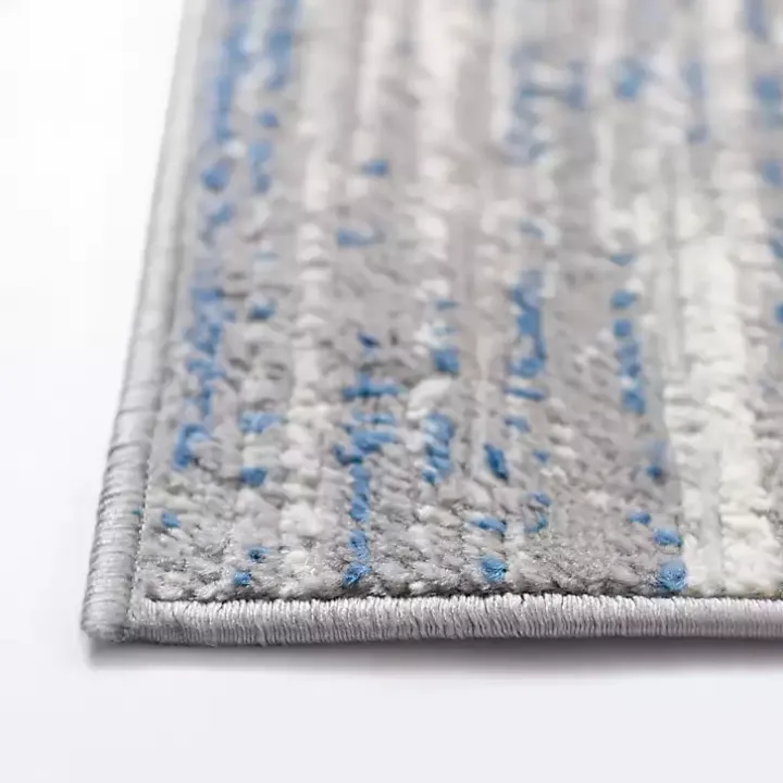 Dark Blue Claire Modern Runner, 2x8