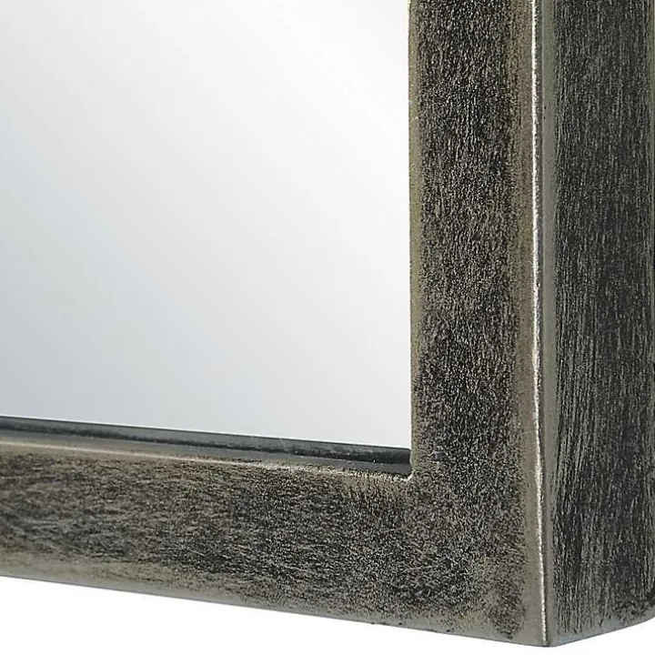 Dark Bronze Arched Scallop Edge Wall Mirror