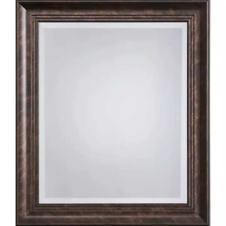 Dark Bronze Rectangular Frame Wall Mirror