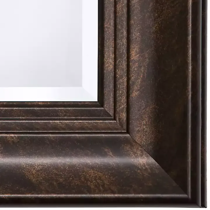 Dark Bronze Rectangular Frame Wall Mirror