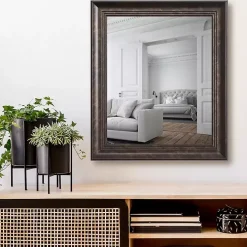 Dark Bronze Rectangular Frame Wall Mirror