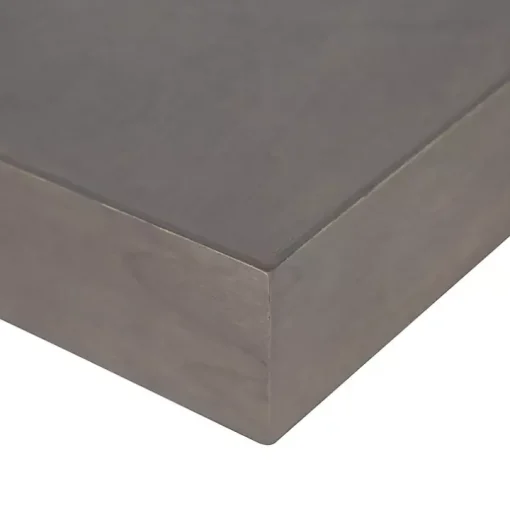 Dark Brown Wood Floating Shelves, Set of 2
