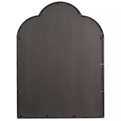 Dark Crown Frame Windowpane Mirror