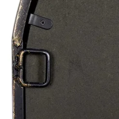 Dark Crown Frame Windowpane Mirror