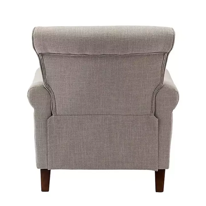 Dark Gray Miriam Nailhead Trim Armchair