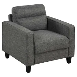 Dark Gray Performance Fabric Danna Accent Chair