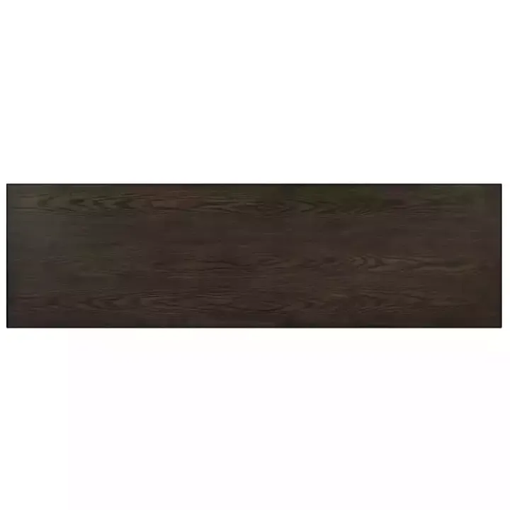 Dark Gray Wood 4-Door Media Cabinet