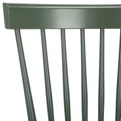 Dark Green Parker Spindle Dining Chairs, Set of 2