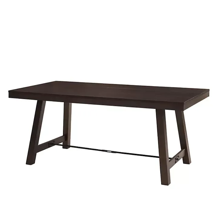 Dark Oak Wood Rustic Dining Table