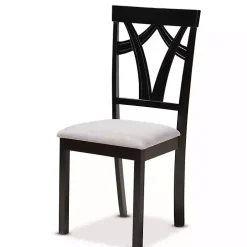 Dark Wooden Interlocked Base 5-pc. Dining Set